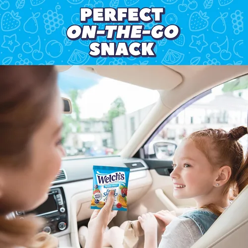 Vista 11 de Welch's Fruit Snacks, frutas mixtas y melocotón de mango, 0.8 onzas, 60