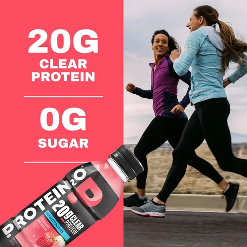 Vista 3 de Protein2o Bebida transparente 2 en 1 de proteína de suero de leche y electrolitos, 0.71 onzas de proteína, sin gluten, keto, botellas de 16.9 onzas