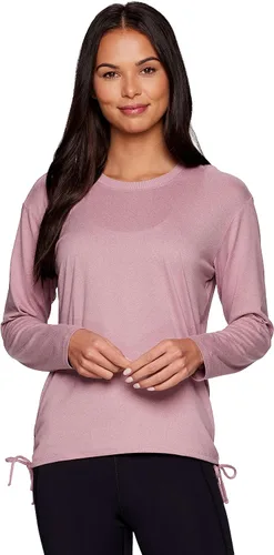 Vista 4 de RBX Active - Camiseta de manga larga para mujer, atlética, de yoga, súper suave