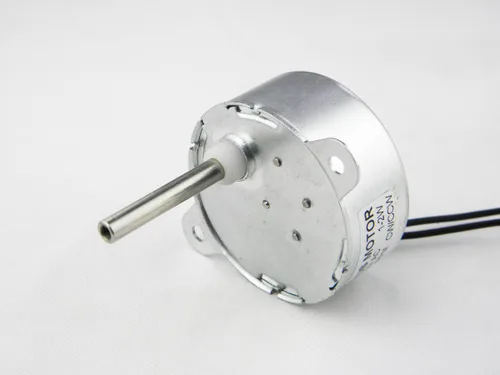 Vista 2 de CHANCS Motor Síncrono TYC-40 CA 12V 5RPM Longitud del Eje 33mm para Decoración de Navidad Micro Motor