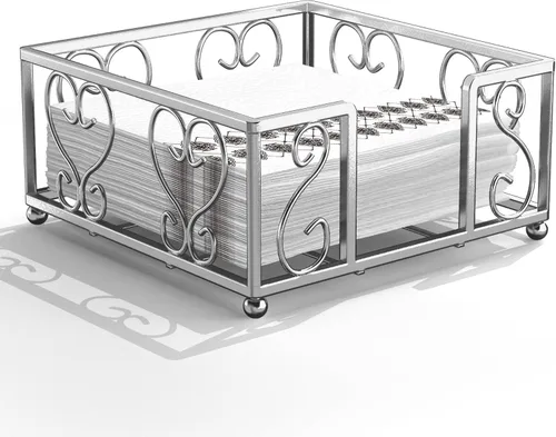 Vista 11 de Bandeja Soporte de Toallas de Invitados de Acrílico para Baño – Soporte Vertical para Toallas de Papel para Toallas de Mano Desechables, Organizador