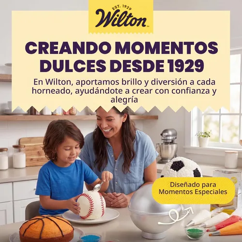 Vista 10 de Wilton - Juego de moldes de aluminio 3D para tartas, hecho sin PFAS