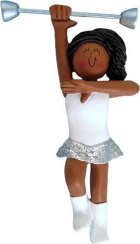 Vista 2 de Adornos personalizados de banda de marcha 2024 – Decoración de banda de animación de Navidad, adorno de baile de animación para niña, majorette