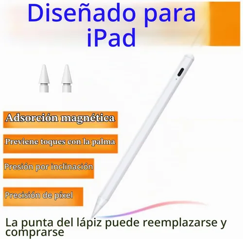 Vista 2 de Lápiz óptico para iPad con sensibilidad a la inclinación y rechazo de palma, lápiz activo compatible con Apple iPad Pro de 11/12.9 pulgadas, iPad