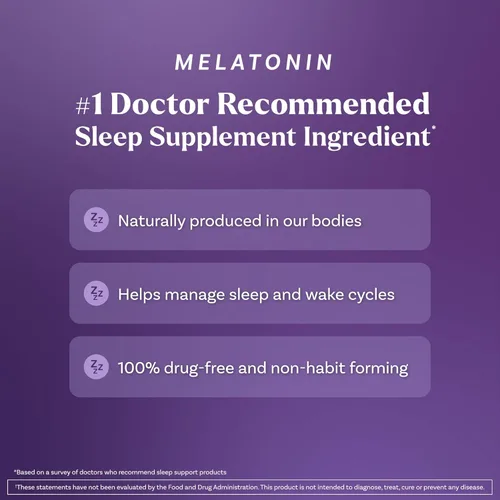 Vista 5 de Natrol Gomitas de Melatonina de Liberación Progresiva, Apoyo al Sueño para Adultos, Suplementos de Melatonina de 3 mg para Apoyo al Sueño, 45