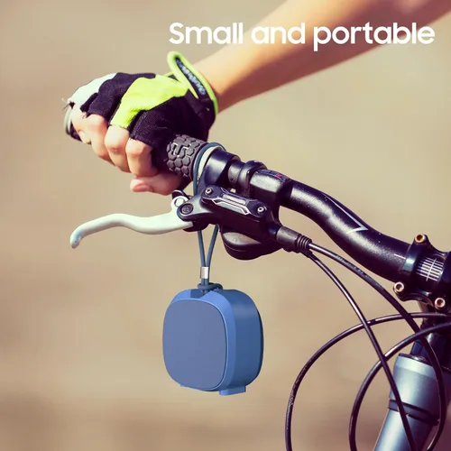 Vista 9 de PEICHENG Altavoz, pequeño altavoz portátil Bluetooth inalámbrico IPX5 impermeable para ducha, sonido estéreo fuerte, graves profundos, Azul