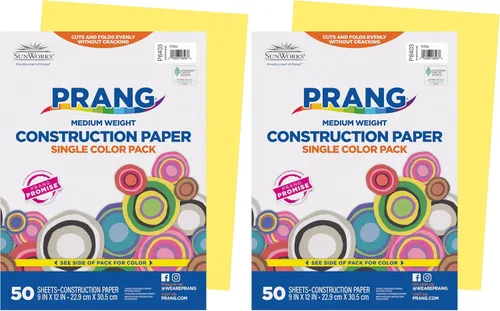 Vista 15 de Prang (Formerly SunWorks) Papel de construcción, naranja, 9 x 12 pulgadas, 50 hojas, (paquete de 2)