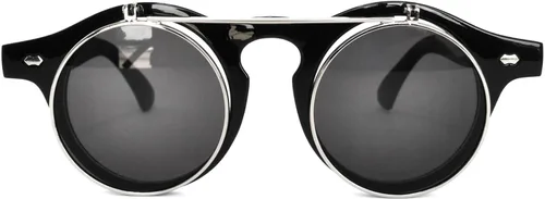 Vista 3 de OWL Gafas de sol retro retro retro con estilo ahumado y lente marrón