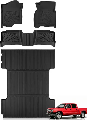 Vista 38 de Alfombrillas para suelo de Dodge Durango 2016-2025 2026 de 6 asientos, protector de carga para todo tipo de clima, TPE resistente, impermeable