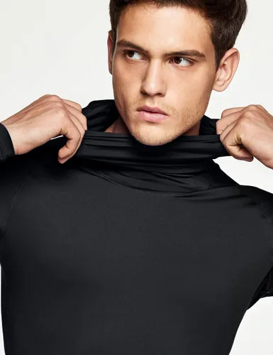 Vista 5 de ATHLIO Camisas de compresión térmica para hombre con capucha, manga larga, para deportes de invierno, capa base, camisa activa para correr
