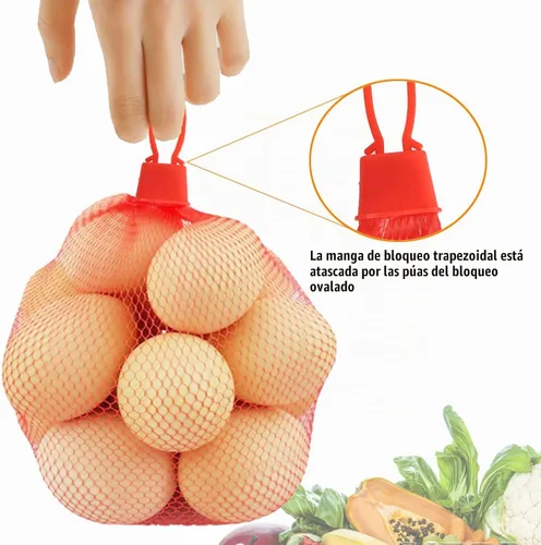 Vista 3 de Dupiulk Bolsas de malla reutilizables, bolsas de hervir mariscos de 20 pulgadas para cocinar camarones de almeja de cangrejo, almacenamiento