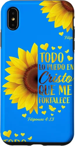 Vista 11 de Cristiano Español Regalo Mujeres Religioso Versículo de la Biblia Girasol Funda para iPhone 17