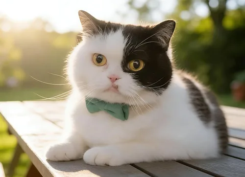Vista 4 de Collar de gato con campana para niño y niña, pajarita de seguridad, a cuadros, color sólido, conjunto de regalo, lindo festivo, [2 piezas], verde