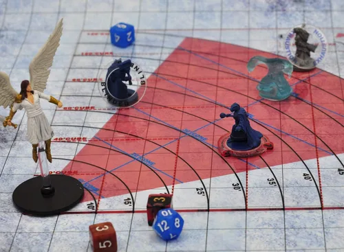 Vista 7 de CZYY Juego de plantillas de hechizos para Calabozos y Dragones, Pathfinder, D&D y RPG de mesa