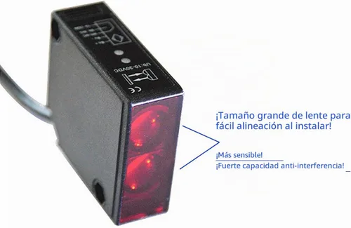 Vista 6 de IP67 Impermeable Universal 10-30VDC Seguridad Retro-Reflectante Sensor de haz fotoeléctrico para abridor de puerta de 12 V CC y 24 VCC, sensor