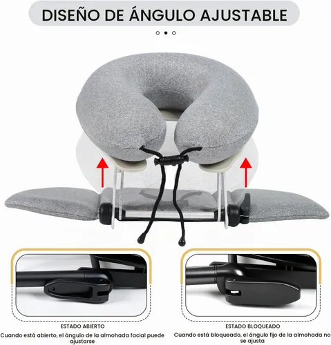 Vista 4 de TRENDBOX Mesa de masaje, almohada de espuma viscoelástica, almohada de masaje de espuma viscoelástica multifuncional ajustable para oficina, sueño