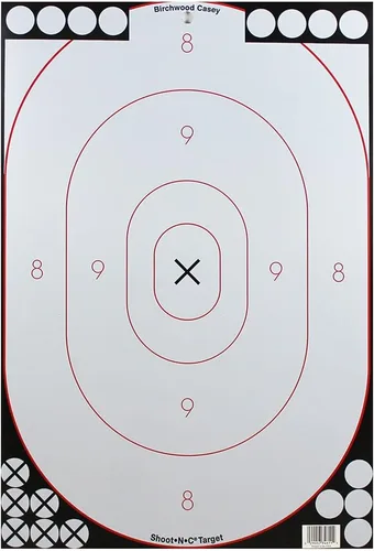Vista 2 de Birchwood Casey Shoot•N•C 12" x 18" Oval Silhouette Paper Shooting Targets