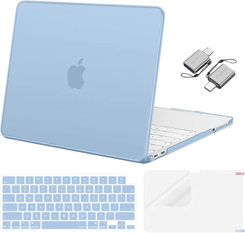 Vista 28 de MOSISO Compatible con MacBook Neo Case 13 pulgadas 2026 A3404 A18 Pro Chip Rubor de cristal