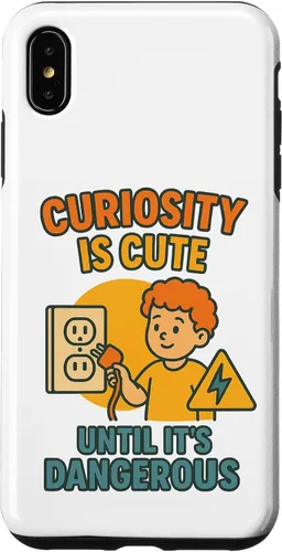 Vista 11 de Curiousity is Cute Workplace & Home Safety Awareness Gift Case for iPhone 16