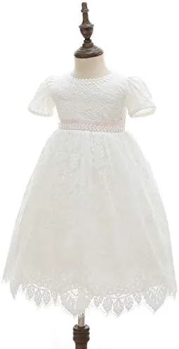Vista 2 de Vestido de bautizo para niña, vestido de bendición para bautizo, vestido de bendición para niña de las flores, vestidos para ocasiones especiales