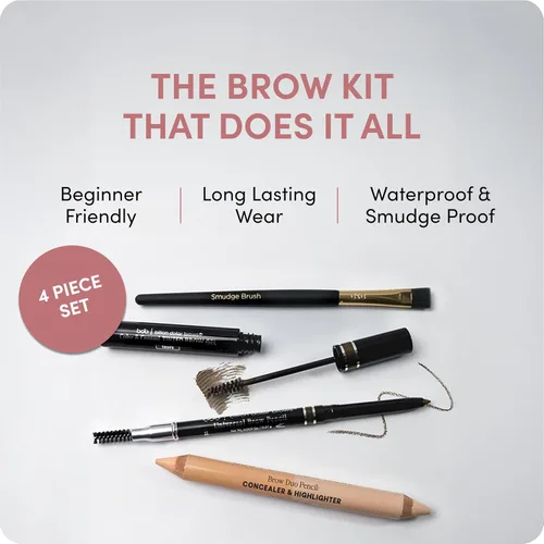 Vista 2 de Billion Dollar Brows Kit más vendido 4 piezas de maquillaje de cejas Starter Set