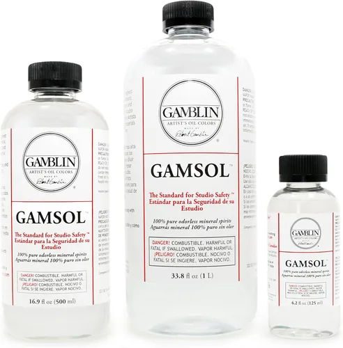 Vista 2 de Tamaño del color del aceite de Gamsol de grado de artistas: 16.9 oz