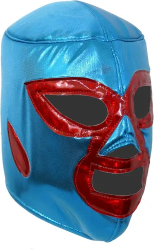 Vista 7 de Leos Imports La máscara mexicana de Lucha Libre se adapta tanto a adultos como a jóvenes. Elige luchador y color. Diseño auténtico, fabricado