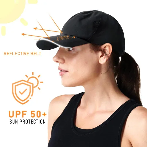 Vista 3 de Gorra de béisbol de golf impermeable para hombre resistente al viento sin estructura UPF50 para exteriores para mujer gorra deportiva ajustable