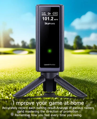 Vista 2 de Monitor de lanzamiento de golf portátil Pro X1 Plus, simuladores para hogar y entrenamiento, monitor de lanzamiento móvil para análisis de swing