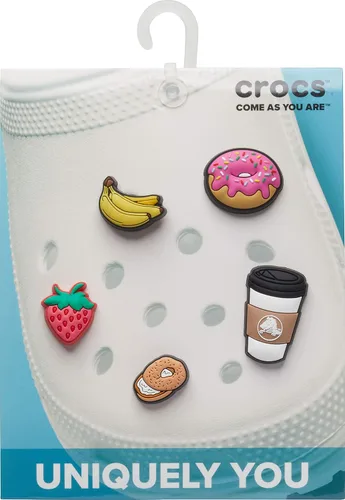 Vista 2 de Adornos para crocs de la marca Jibbitz 5 por paquete temática de comida