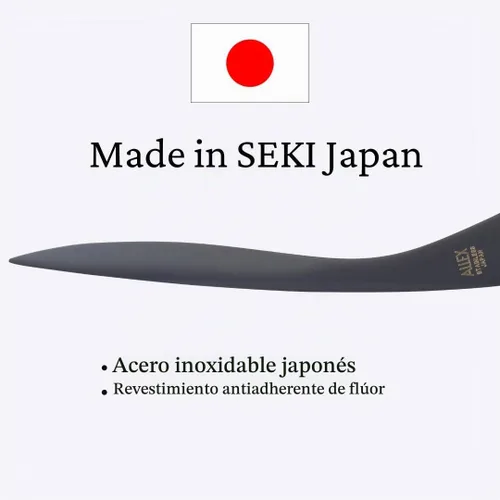 Vista 4 de ALLEX Abrecartas negro de 6.7" con espada, cuchillo abridor de sobres, hoja de acero inoxidable japonesa [revestimiento de flúor antiadherente]