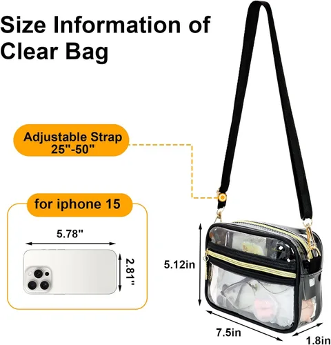 Vista 3 de Bolsa transparente aprobada para estadios