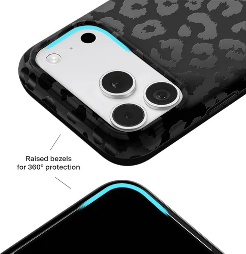 Vista 419 de VELVET CAVIAR Funda para iPhone 15, compatible con MagSafe, probada contra caídas de 10 pies, fundas protectoras de diseño, leopardo color rosa
