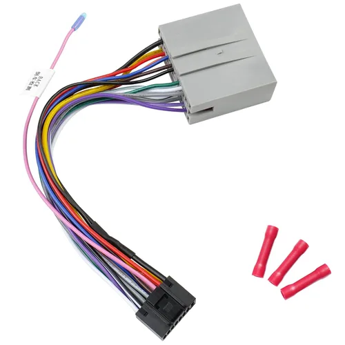 Vista 9 de Juego de cables de arnés de cableado de radio de 24 pines compatible con Ford Mercury Lincoln 2006-2012, adaptador de cable de conector estéreo ISO