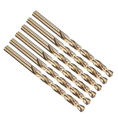 Vista 238 de PATIKIL Broca Jobber de 0.039 in, vástago recto M35 cobalto 5% acero de alta velocidad 135° acabado dorado para metal duro de acero inoxidable - 2