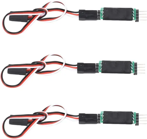 Vista 4 de Accesorio de interruptor de controlador RC para automóvil RC - Interruptor de cable receptor de luz de tercer canal, kit de interruptor de palanca