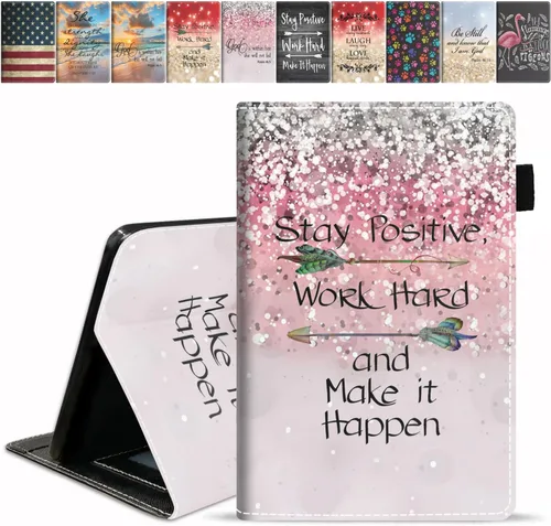 Vista 17 de Funda para tableta Amazon Fire Max 11 (13ª generación, versión 2023), funda delgada de piel sintética con ranura para tarjetas y encendido