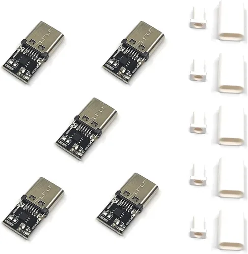 Vista 10 de 2 unids USB-C PD QC DC5V 9V 12V 15V 20V voltaje ajustable módulo de disparador de potencia 5A Tipo-C entrada hembra