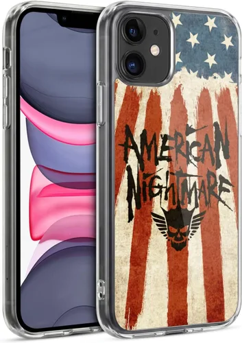 Vista 29 de Head Case Designs Funda de gel suave con licencia oficial de la WWE American Nightmare Flag Cody Rhodes Graphics compatible con Apple iPhone 7