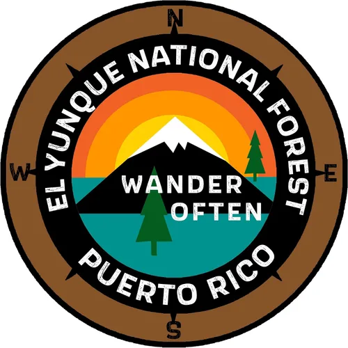 Vista 3 de El Yunque National Forest Puerto Rico – Wander Often – 3.5 pulgadas Ventana Coche Camión Adhesivo Adhesivo Vacaciones Recuerdo Viaje Aventura