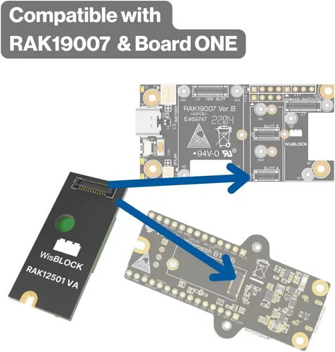Vista 5 de RAK Módulo inalámbrico RAK12501 GNSS, Quectel L76K, soporte multisatélite, interfaz UART, 0.394x0.906 in