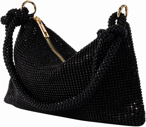 Vista 2 de AZWBAG Bolso de noche para mujer con diamantes de imitación brillantes