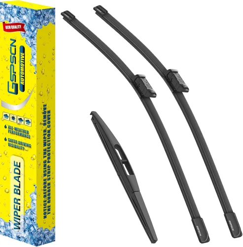 Vista 34 de GSPSCN 2 limpiaparabrisas de repuesto para Cooper R55, R56, R57, 2013, 2014, 2015, 19 + 18 pulgadas (juego de 2)