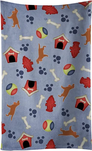 Vista 30 de Caroline's Treasures BB3948KTWL Affenpinscher Dog House Collection - Toalla de cocina para invitados, toalla de baño decorativa para cara, té, paño