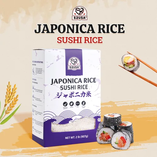 Vista 3 de 52USA - Arroz para sushi de 2 libras (32 onzas), arroz de grano corto