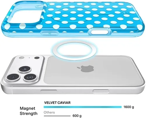 Vista 755 de VELVET CAVIAR Funda para iPhone 15, compatible con MagSafe, probada contra caídas de 10 pies, fundas protectoras de diseño, leopardo color rosa