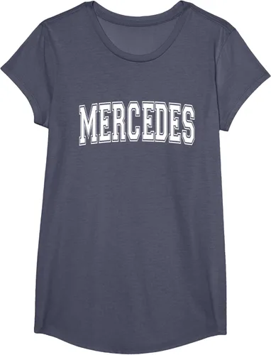 Vista 13 de MERCEDES TX TEXAS USA - Camiseta deportiva vintage estilo Varsity, Negro, S