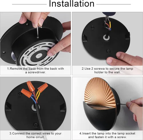 Vista 4 de XEYOU Aplique de pared moderno de 12 W, lámpara de pared LED impermeable IP65 de aluminio para interiores, montaje en pared, lámpara LED