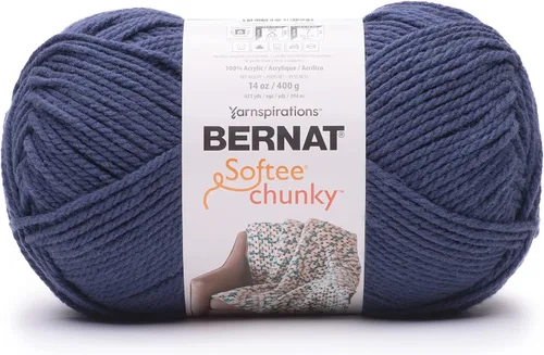 Vista 34 de Ovillo sólido Bernat Softee Chunky, Acrílico, Rojo Berry, Paquete de 1