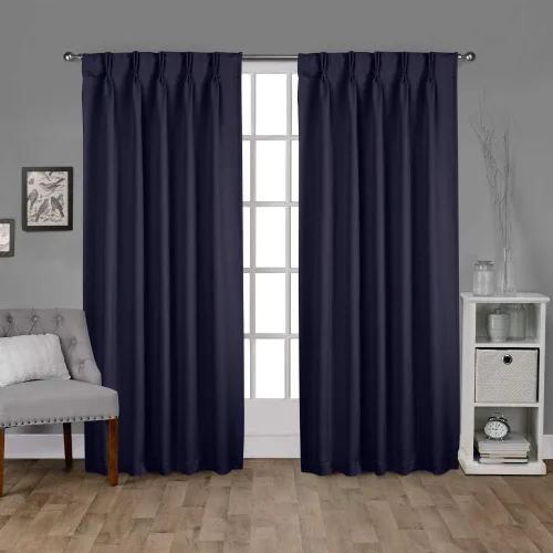 Vista 12 de Cortinas Exclusive Home Curtains, par para panel, de satén Plata